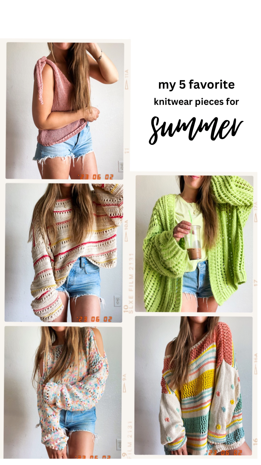 My 5 favorite knitwear pieces for&nbsp;summer